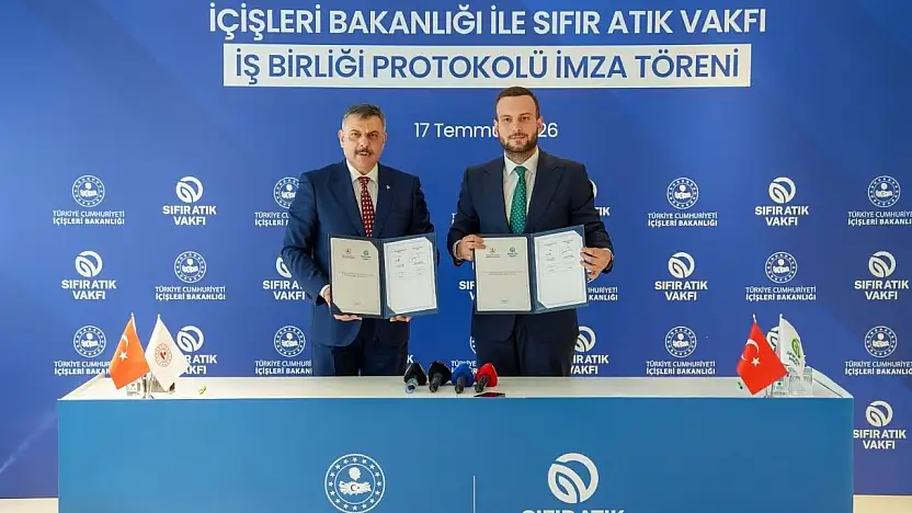 İçişleri Bakanlığı ile Sıfır Atık Vakfı arasında 'sıfır atık' protokolü
