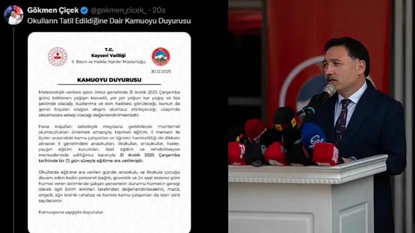 Kar tatiline tepki veren vatandaşa Vali Çiçek'ten yanıt: Yerimde olsan ne yapardın?