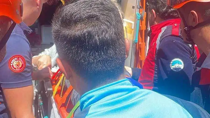 Kayseri'de kayalıklardan düşen şahıs yaralandı