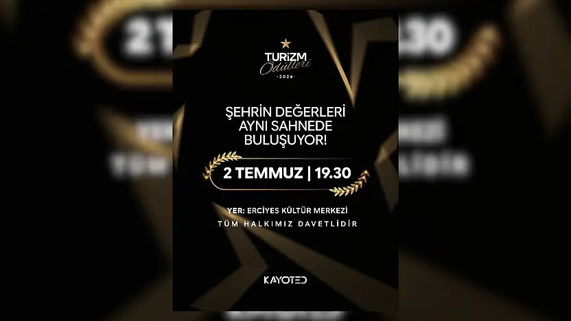 KAYOTED 2. Kayseri Turizm Ödülleri bu akşam sahiplerini buluyor