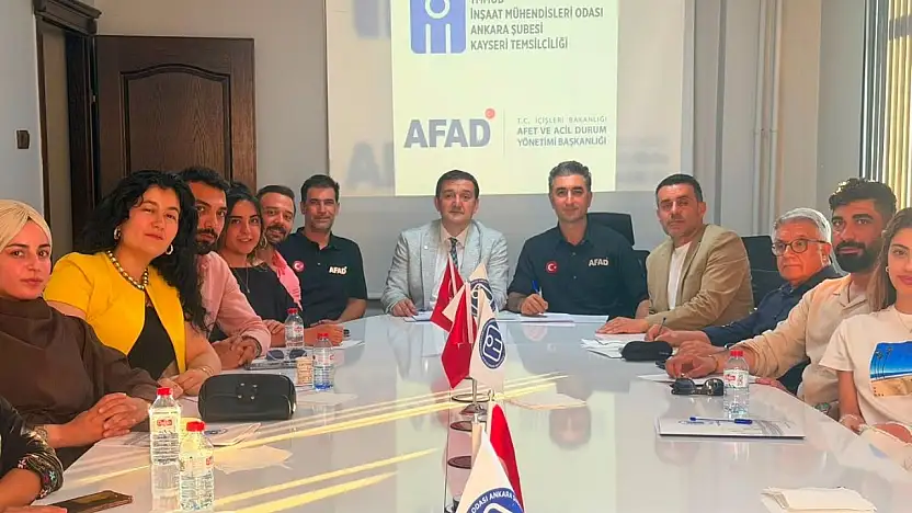 Kayseri'de afetlere karşı stratejik ortaklık