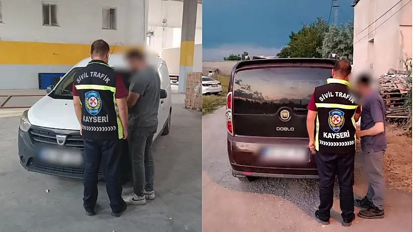 Kayseri'de yayaya yol vermeyen 2 sürücüye 11 bin TL ceza