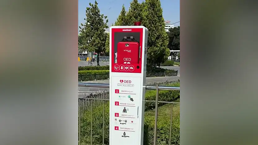 Kayseri Meydanı'na hayat kurtaran cihaz