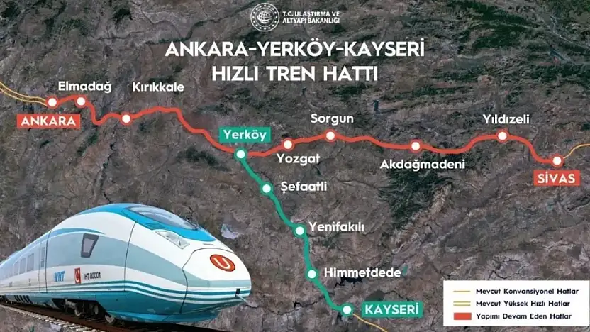Kayseri YHT Projesi'nde son durum ne?