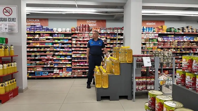 Kayseri zabıtasından zincir marketlere denetim