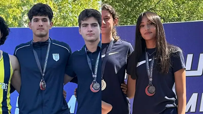 Kayserili atletizmciler Türkiye Şampiyonasından madalyayla döndü