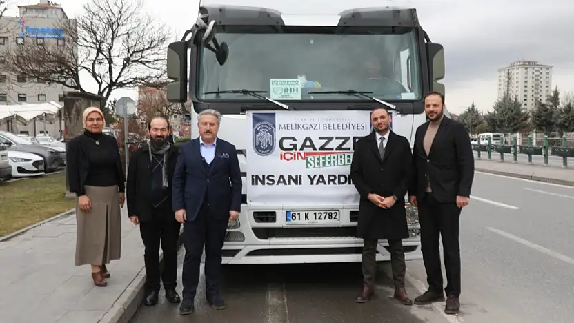 Melikgazi Belediyesi'nden Gazze'ye yardım eli