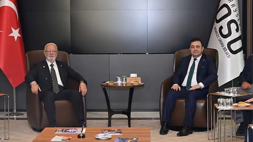 Mustafa Elitaş'tan Kayseri OSB yönetimine hayırlı olsun ziyareti