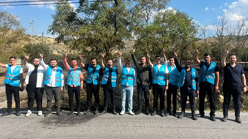 Ülkü Ocakları Kayseri İl Başkanlığı, Eğribucak'taki yangında sahadaydı