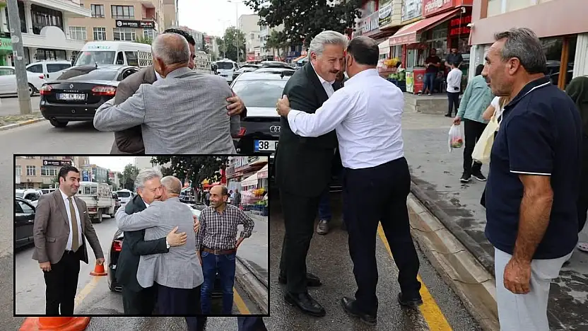 Yahyalı Belediye Başkanı Öztürk, bir gün önce sarıldığı Tümgüç'e veda etti