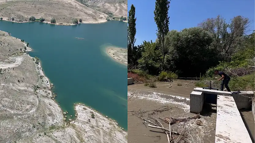Yeşilhisar'da Akköy Barajı'nın vanası açıldı