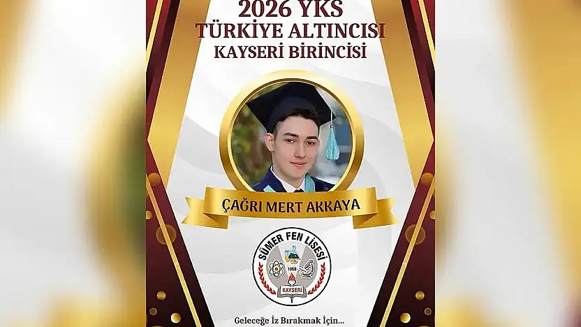 YKS'de 'Kayseri Birincisi' Sümer Fen Lisesi'nden çıktı