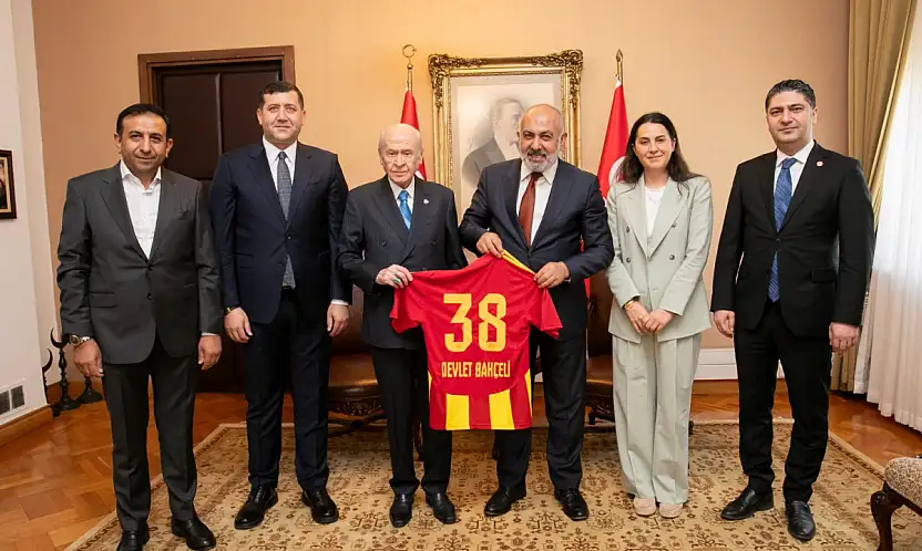 Ankara'da Kayserispor zirvesi: Kayserili heyetten MHP Lideri Bahçeli'ye ziyaret