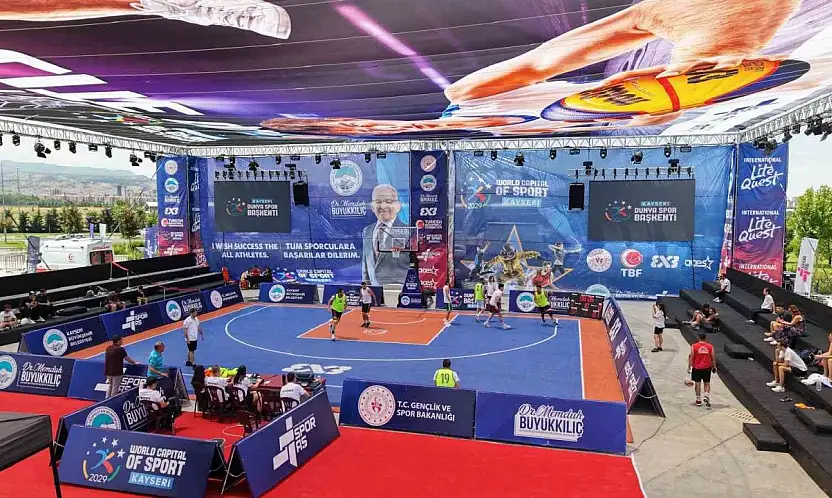 Kayseri'de FIBA 3x3 Lite Quest 2026 Turnuvası başladı
