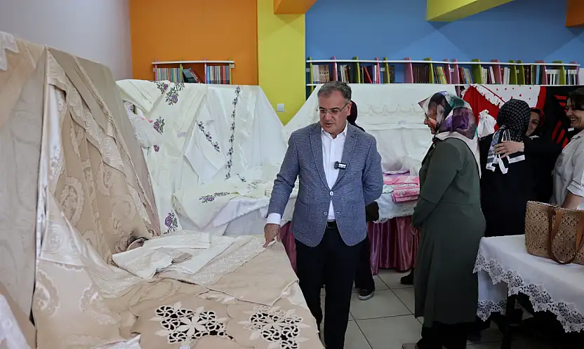 Hacılar'da üretim ve eğitimin buluştuğu sergi