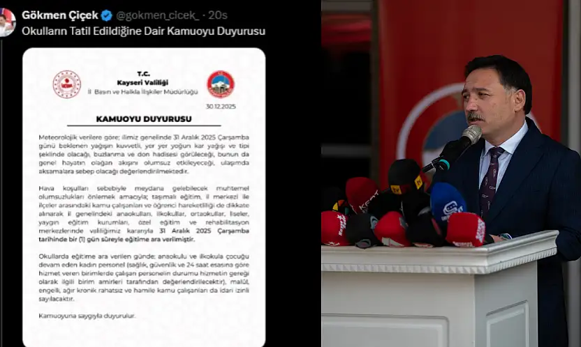 Kar tatiline tepki veren vatandaşa Vali Çiçek'ten yanıt: Yerimde olsan ne yapardın?