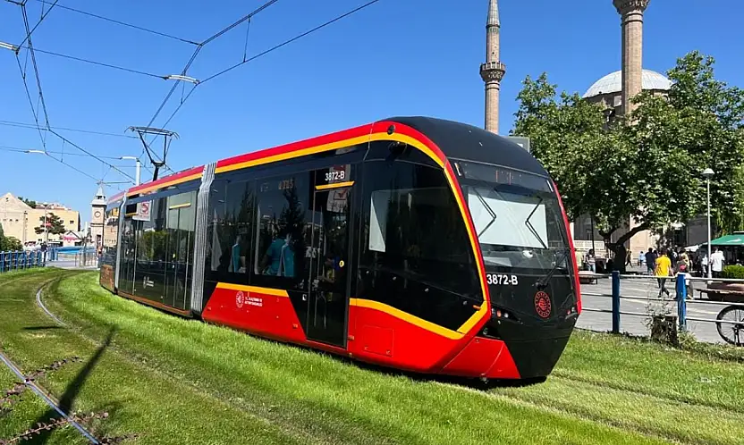 Kayseri'de 15 Temmuz akşamı raylı sistem ücretsiz olacak