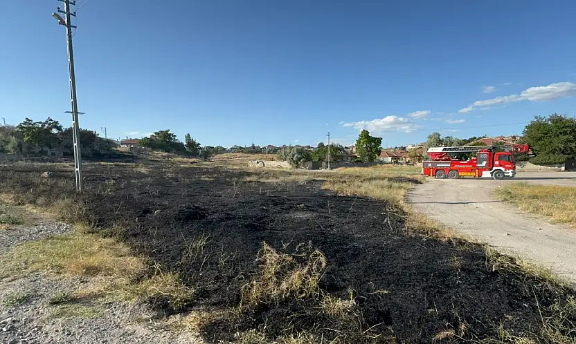 Kayseri'de çıkan anız yangını söndürüldü