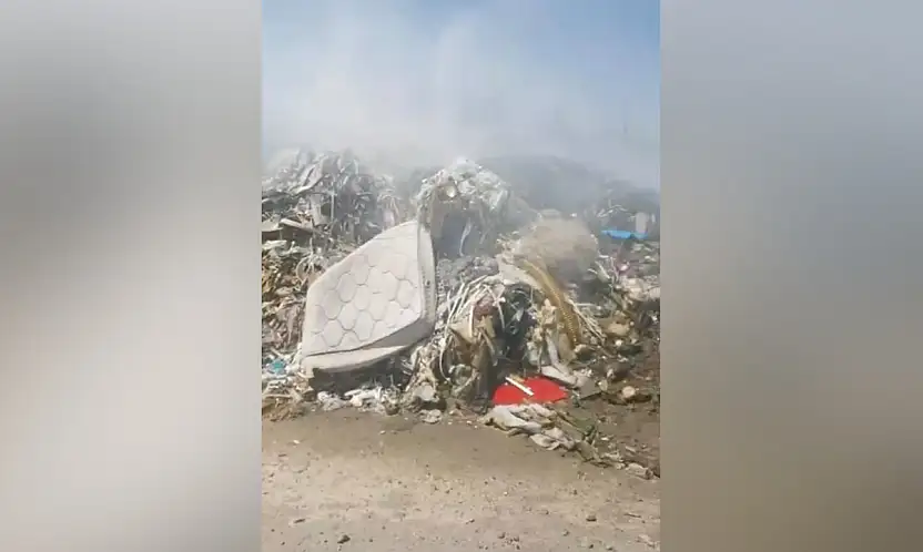 Kayseri OSB'de atık yangını büyümeden söndürüldü