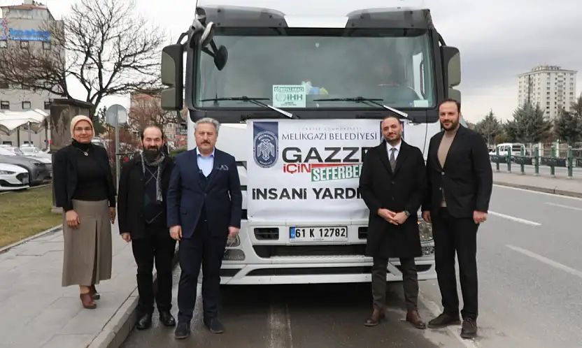Melikgazi Belediyesi'nden Gazze'ye yardım eli