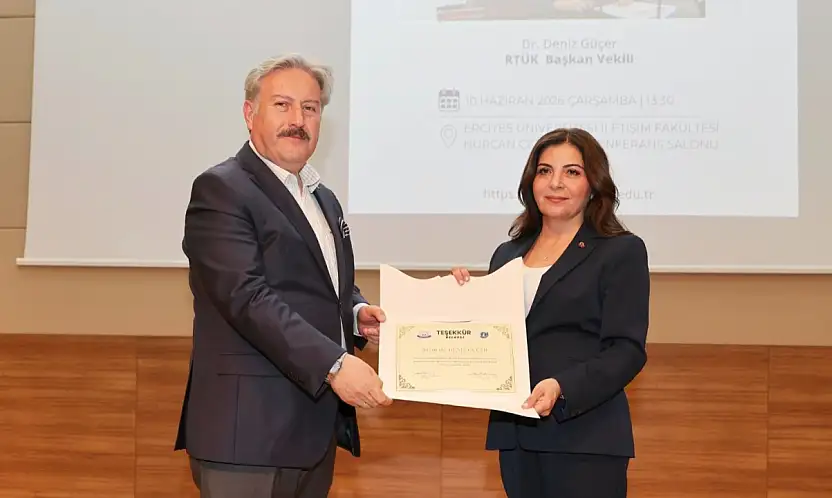 RTÜK Başkan Vekili Güçer, ERÜ'de medyanın dönüşümünü anlattı