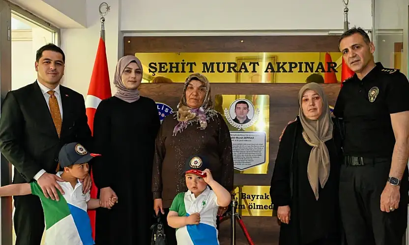 Şehit polis memuru Akpınar'ın ismi, Pınarbaşı Polis Merkezi Amirliği'ne verildi