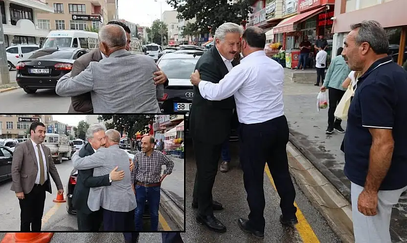 Yahyalı Belediye Başkanı Öztürk, bir gün önce sarıldığı Tümgüç'e veda etti