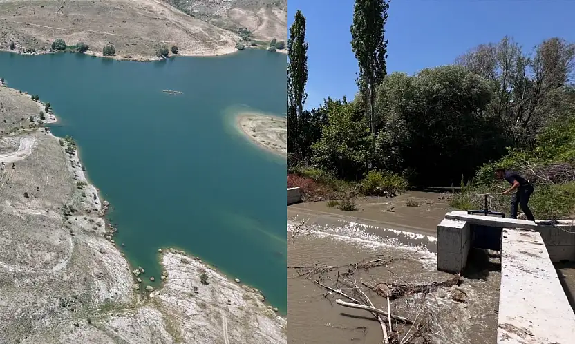Yeşilhisar'da Akköy Barajı'nın vanası açıldı