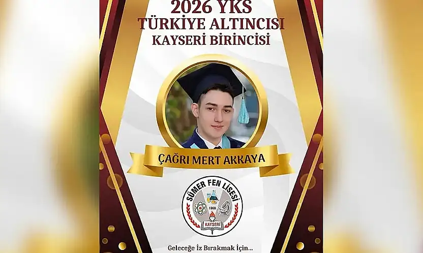 YKS'de 'Kayseri Birincisi' Sümer Fen Lisesi'nden çıktı